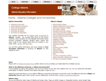 Tablet Screenshot of collegealberta.info