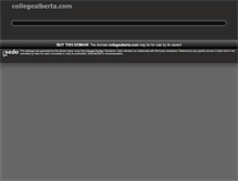 Tablet Screenshot of collegealberta.com